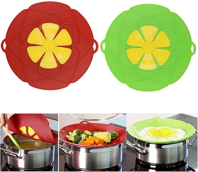 Silicone Spill Stopper Multi-Function Lid