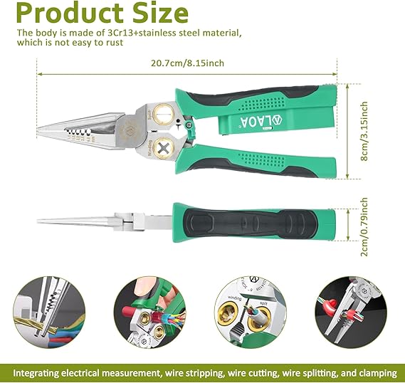 Nose Plier With Ncv Multi Functional 8-in-1