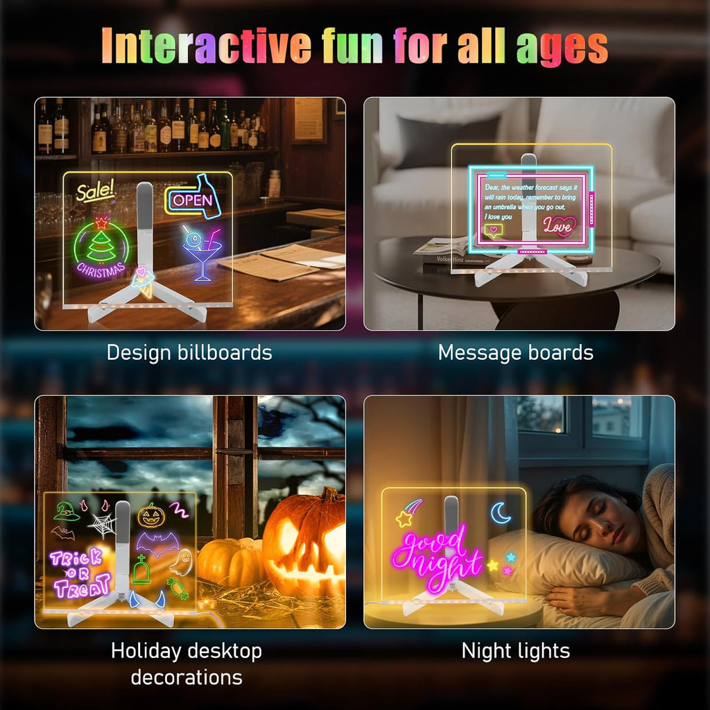 MagicGlow LED Note Board - Spacious Editition