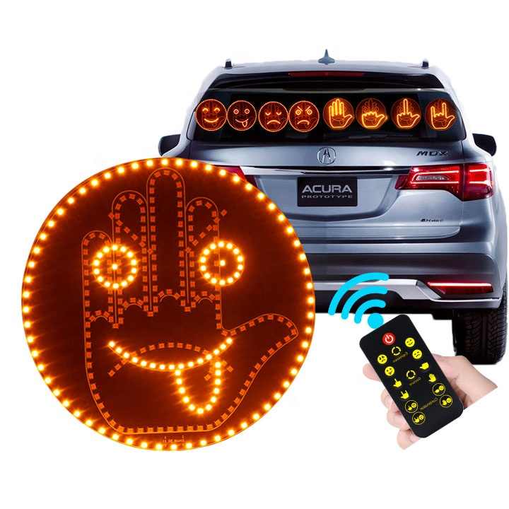 Car Fun emoji Gesture LED