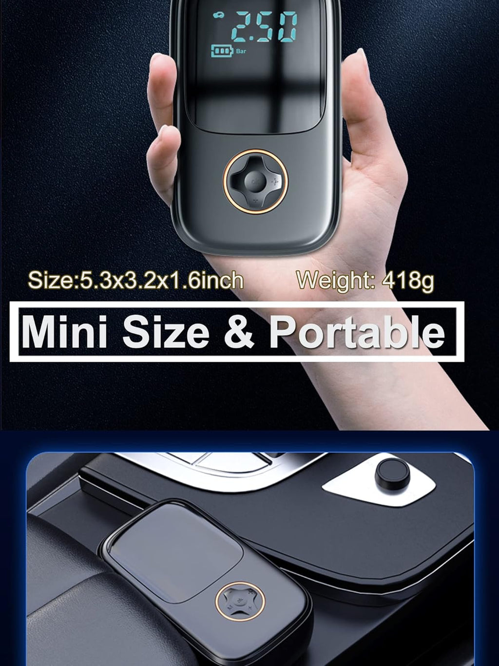 Car Tire Inflator- Rechargeable