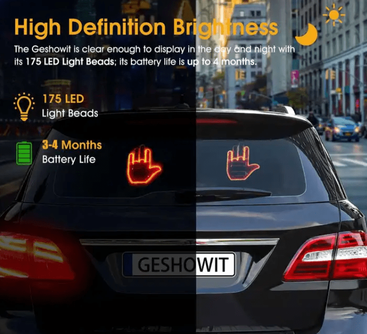 Car Fun emoji Gesture LED
