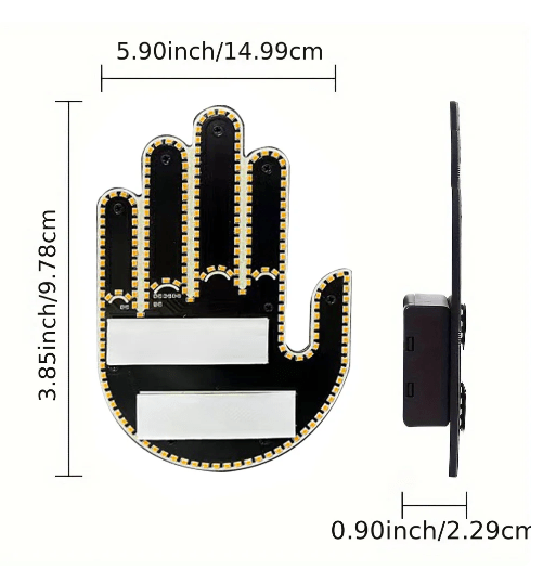 Car Fun emoji Gesture LED