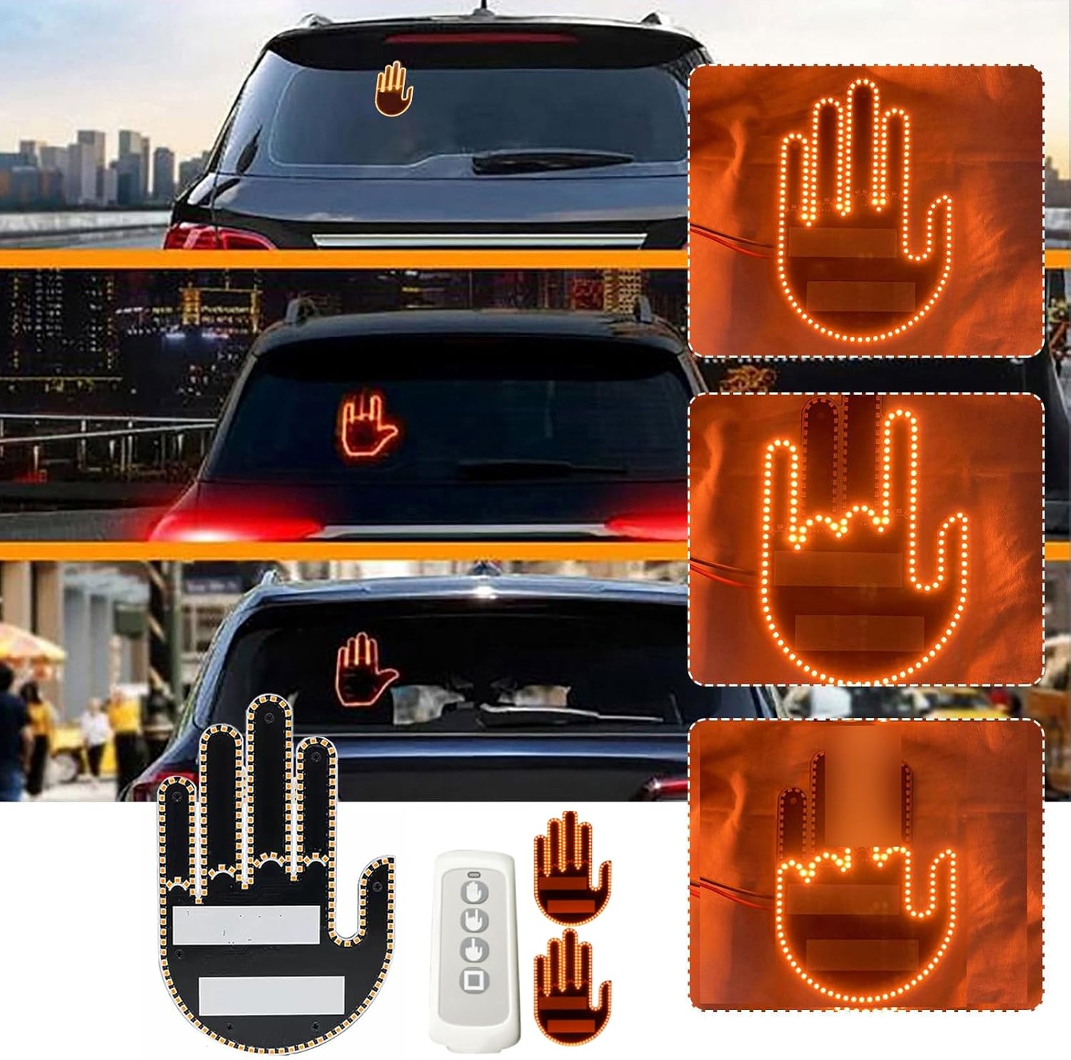 Car Fun emoji Gesture LED